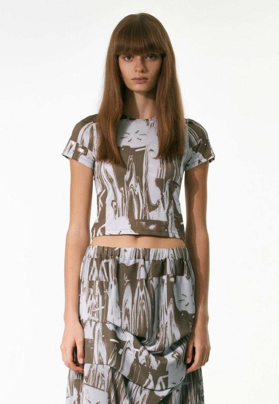  Theopen Product 반팔 티셔츠 Theopen 제품 플랜터 베이비 티셔츠 브라운 - OTHER BRANDS