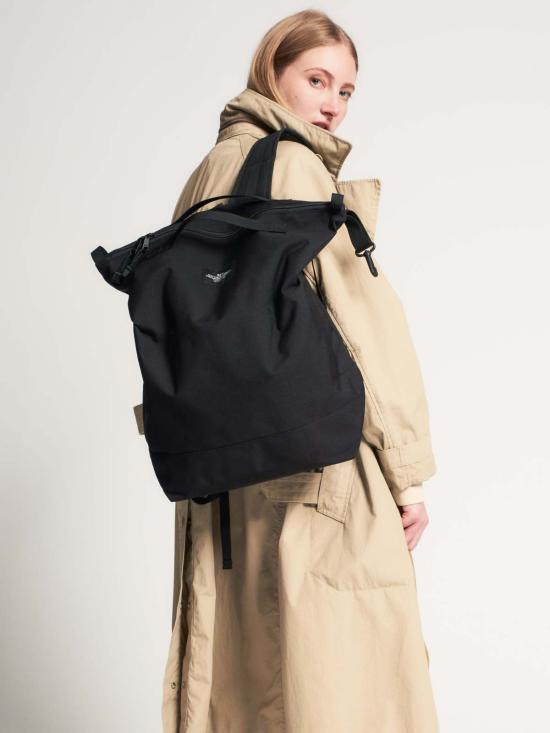  백스 인 프로그레스 백팩 Bags In Progress 지퍼  블랙 - BAGS IN PROGRESS