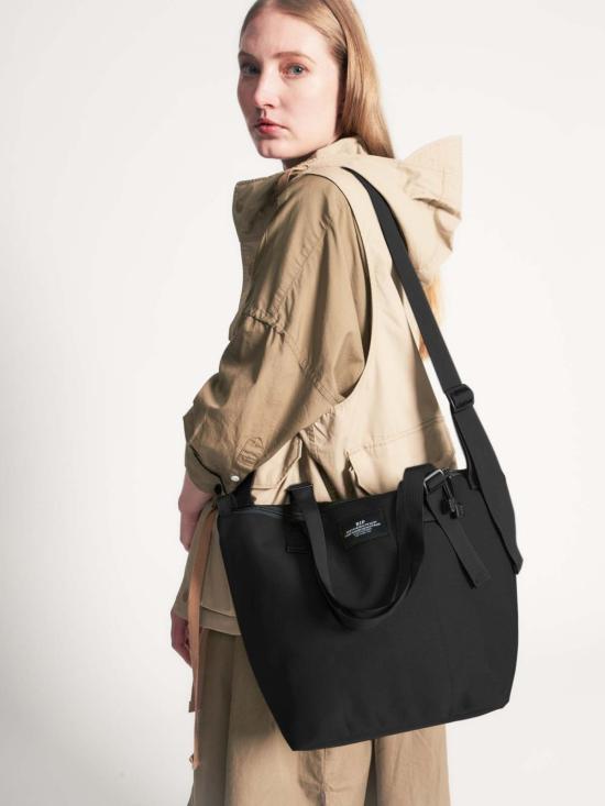  Bags in Progress 토트백 Bags In Progress Traveler Duffle Small Black - BAGS IN PROGRESS