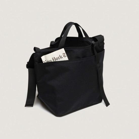  Bags in Progress 토트백 Bags In Progress Traveler Duffle Small Black - BAGS IN PROGRESS