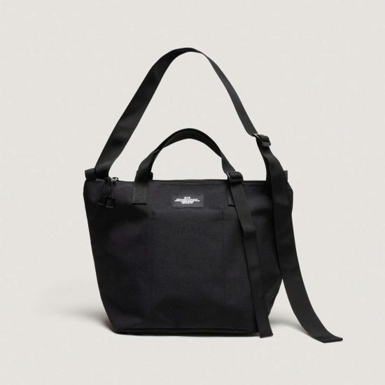  Bags in Progress 토트백 Bags In Progress Traveler Duffle Small Black - BAGS IN PROGRESS