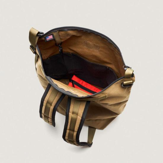  백스 인 프로그레스 백팩 Bags In Progress 지퍼  카키 - BAGS IN PROGRESS