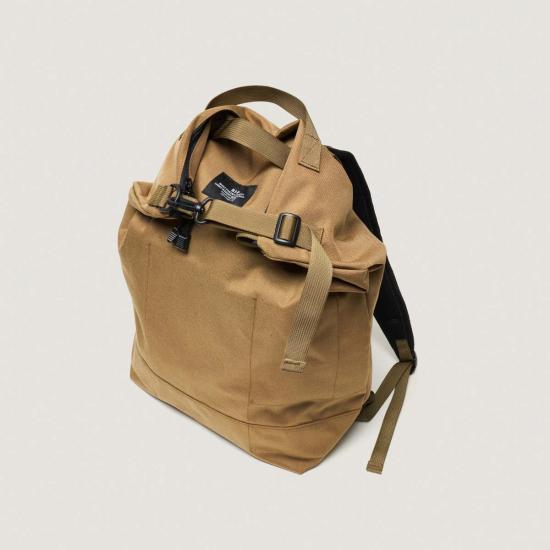  백스 인 프로그레스 백팩 Bags In Progress 지퍼  카키 - BAGS IN PROGRESS