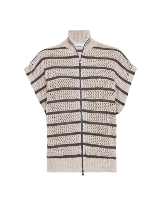 25SS 브루넬로 쿠치넬리 니트웨어 MC0558916 CHI53 BEIGE NERO