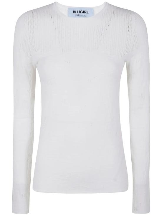 25SS 블루걸 스웨터 RA5010MS99E 14300 CHALK - BLUGIRL