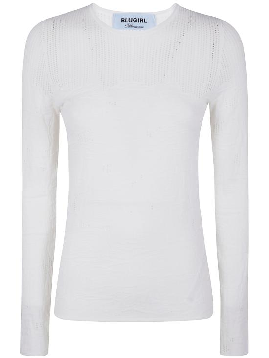 25SS 블루걸 스웨터 RA5010MS99E 14300 CHALK