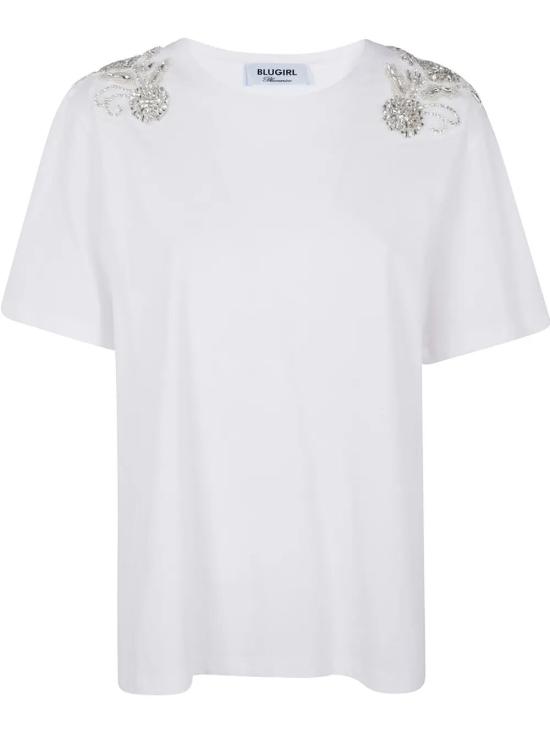 25SS 블루걸 반팔 티셔츠 RA5191J7720 11111 OPTIC WHITE - BLUGIRL