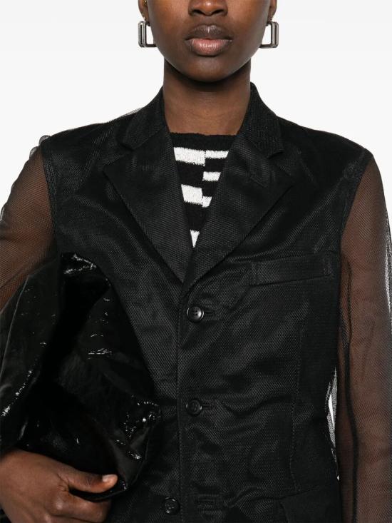 25SS 꼼데가르송 코트 GO J002 1 BLACK BLACK - COMME DES GARCONS