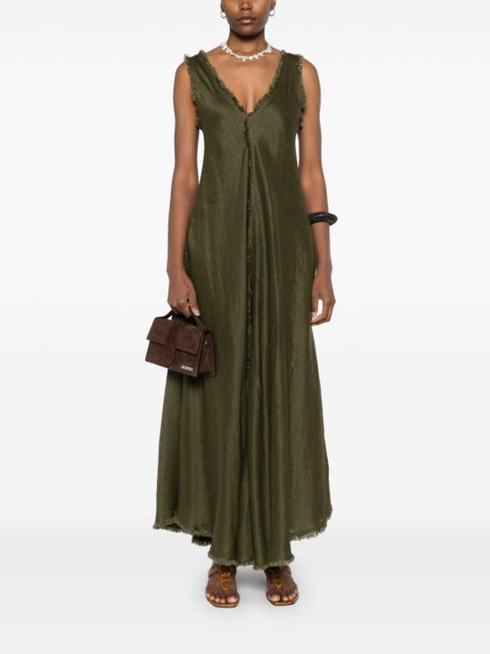 25SS 파로쉬 미디 원피스 D722502 BLEACH25007 Green - PAROSH