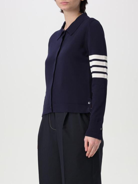 25SS 톰브라운 4바 코튼 셔츠 FKL003AY3036415 NAVY DOM - THOM BROWNE