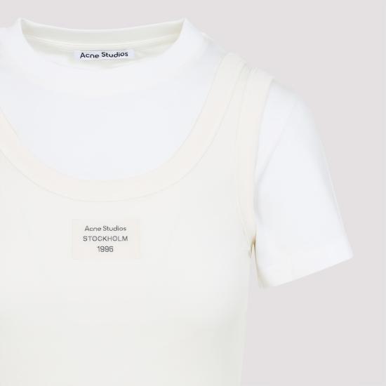 26SS 아크네 스튜디오 반팔 티셔츠 AL0436AEG OFF WHITE DOM - ACNE STUDIOS