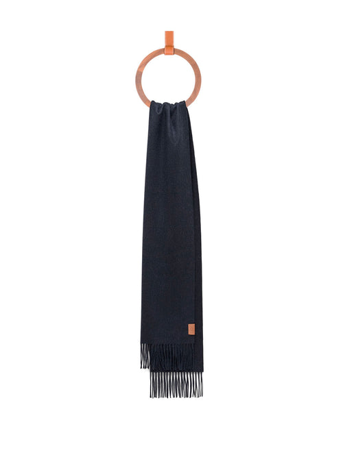  로에베 아나그램 울 자카드 스카프 F811257X68 5110 NAVY BLUE DOM - LOEWE