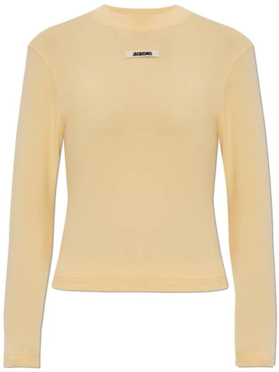 25SS 자크뮈스 긴팔 티셔츠 241JS1552031131 LIGHT BEIGE DOM
