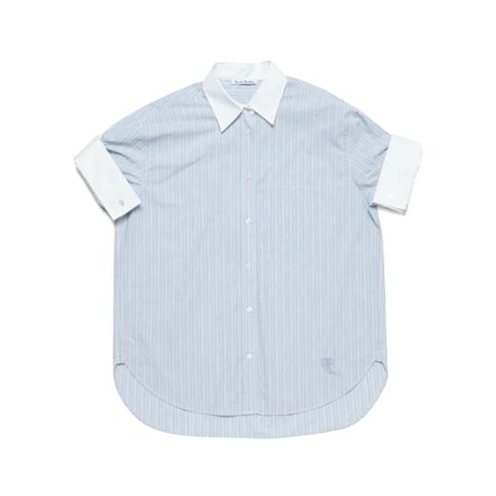 25SS 아크네 스튜디오 셔츠 AC0726AF2 BLUE WHITE DOM