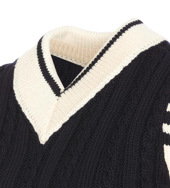 25SS 톰브라운 베스트 FKV205AY1024415 NAVY DOM - THOM BROWNE