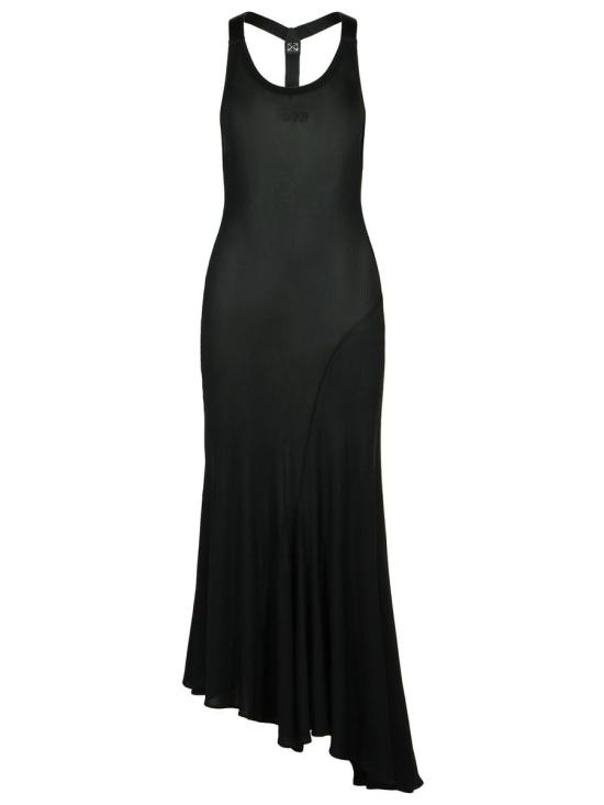 25SS 오프화이트 롱 원피스 OWDB541S25JER0011010 Black