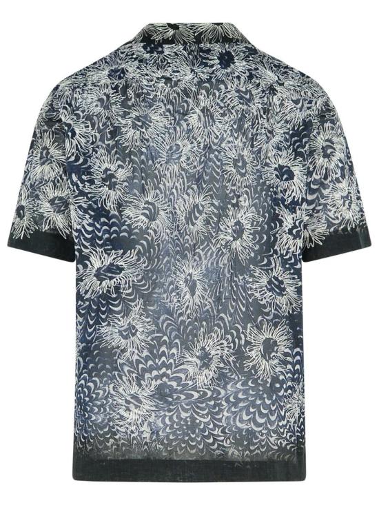 25SS 드리스 반 노튼 반팔 셔츠 020748 1162509 NAVY - DRIES VAN NOTEN