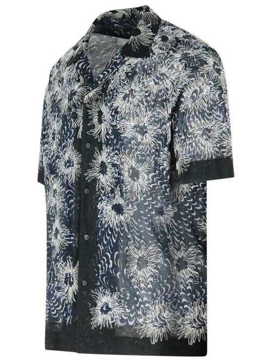 25SS 드리스 반 노튼 반팔 셔츠 020748 1162509 NAVY - DRIES VAN NOTEN