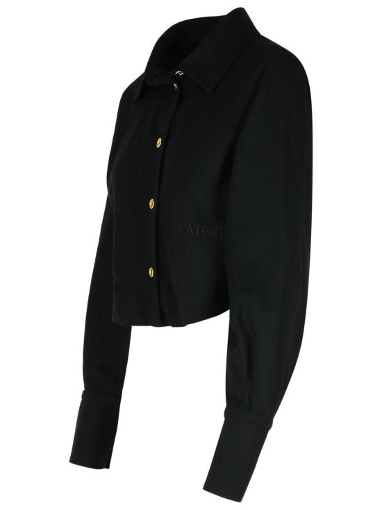 24FW 파투 긴팔 티셔츠 BL0330189999B Black - PATOU