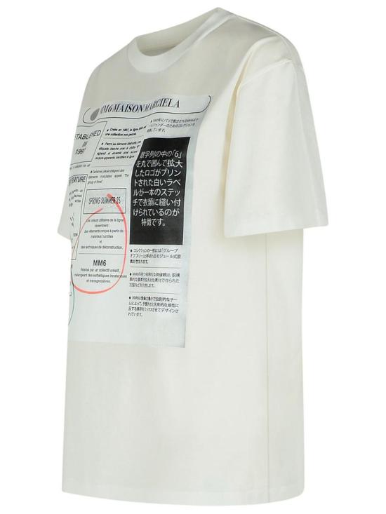 25SS MM6 메종마르지엘라 반팔 티셔츠 S52GC0337 S24312101 WHITE - MM6 MAISON MARGIELA