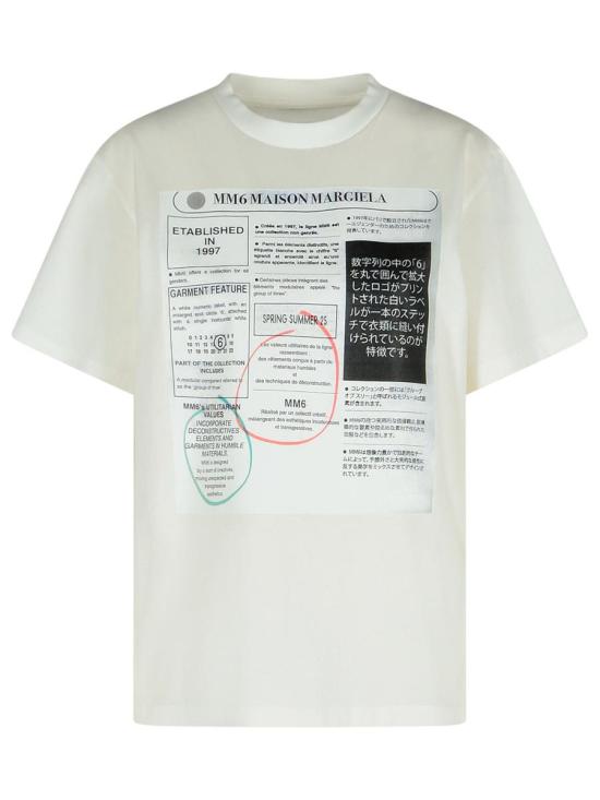 25SS MM6 메종마르지엘라 반팔 티셔츠 S52GC0337 S24312101 WHITE