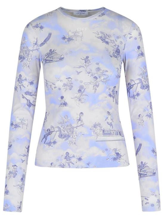 25SS 오프화이트 긴팔 티셔츠 OWAD136S25JER0034201 MULTICOLOR