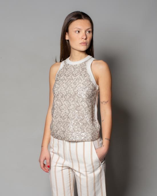 25SS 브루넬로 쿠치넬리 스웨터 M0T18HH500 C9443 Beige - BRUNELLO CUCINELLI