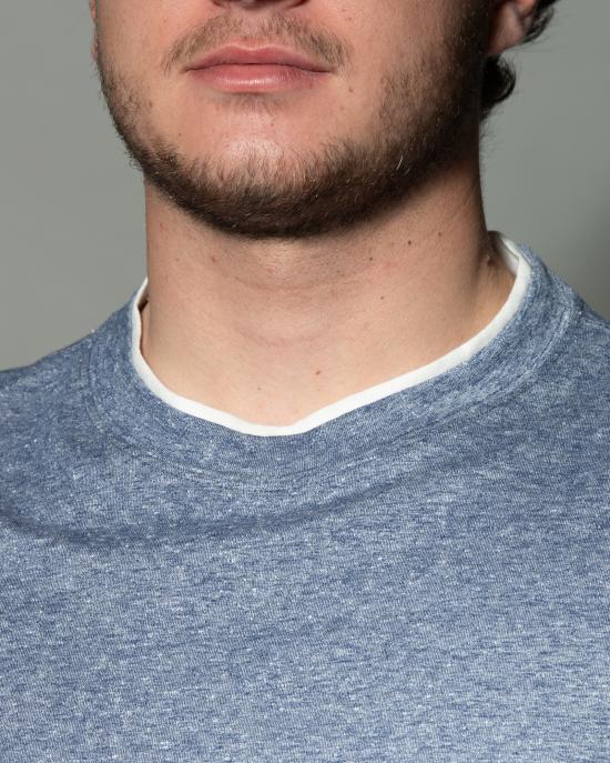 25SS 브루넬로 쿠치넬리 페이크 레이어링 티셔츠 MW8357427 CHP41 - BRUNELLO CUCINELLI