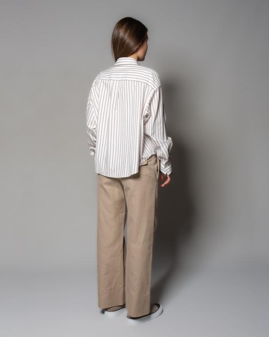 25SS 브루넬로 쿠치넬리 스트레이트 팬츠 ML145P8833 C2910 BEIGE - BRUNELLO CUCINELLI