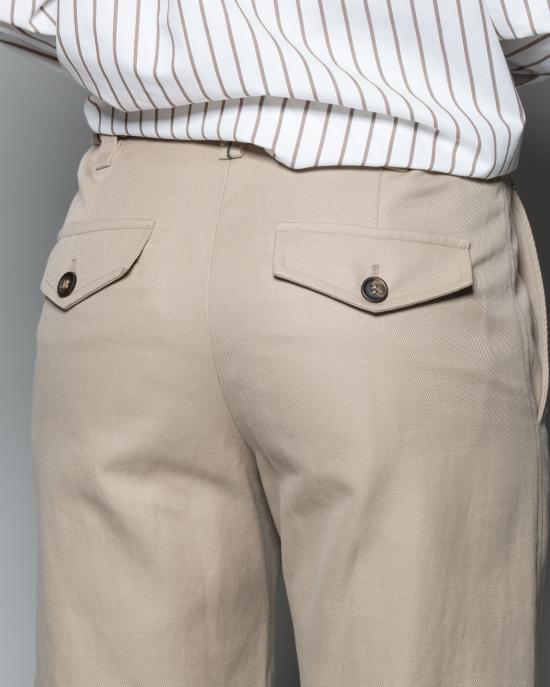 25SS 브루넬로 쿠치넬리 스트레이트 팬츠 ML145P8833 C2910 BEIGE - BRUNELLO CUCINELLI