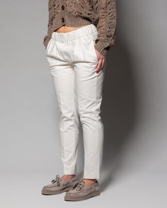 25SS 브루넬로 쿠치넬리 스트레이트 팬츠 M0F70P1673 C8555 BIANCO - BRUNELLO CUCINELLI