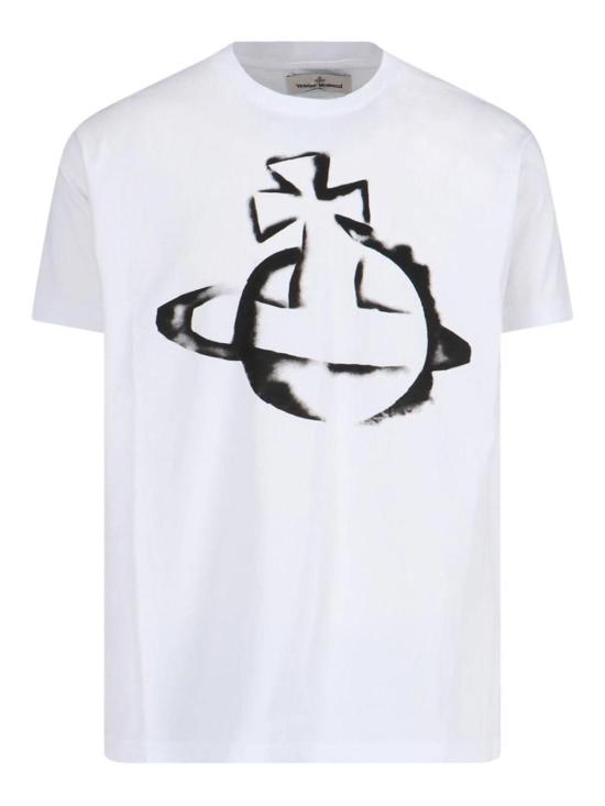 25SS 비비안웨스트우드 반팔 티셔츠 3G010033J001MA401 White