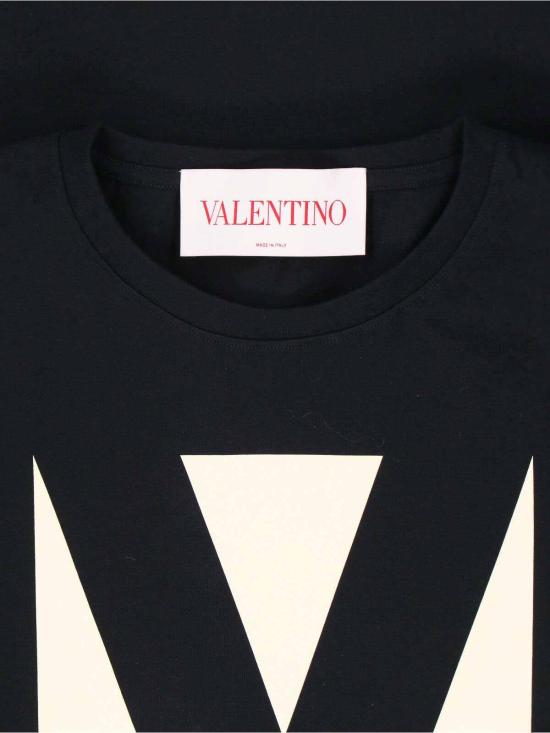 26FW 발렌티노 가라바니 반팔 티셔츠 6B3MG24H95W0NO BLACK - VALENTINO GARAVANI