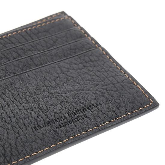  브루넬로 쿠치넬리 남성지갑 그레인 가죽 바이폴드 지갑 맨 브라운 - BRUNELLO CUCINELLI