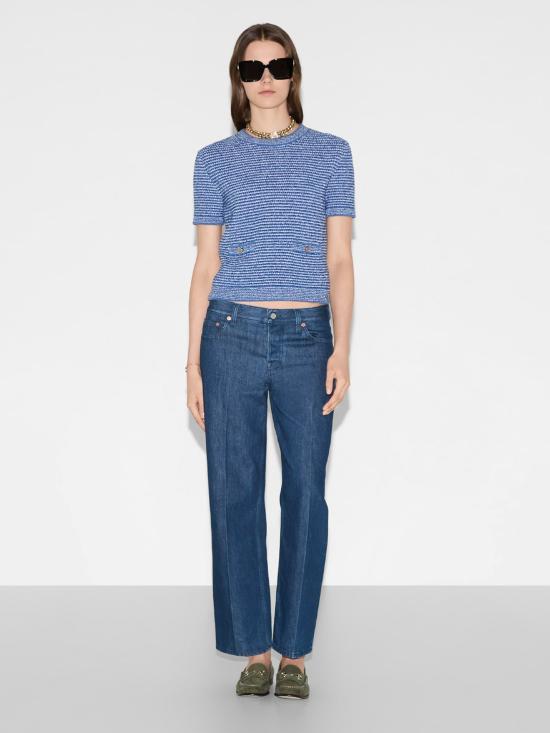 25SS 구찌 데님 팬츠 812233XDC83 4100 Blue - GUCCI