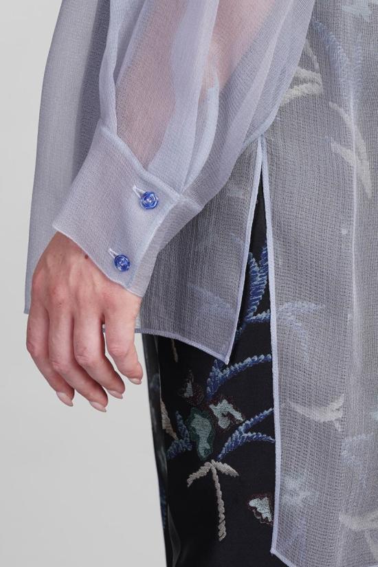 24FW 조르지오 아르마니 블라우스 403596 GW000260TE10875 Blue - GIORGIO ARMANI