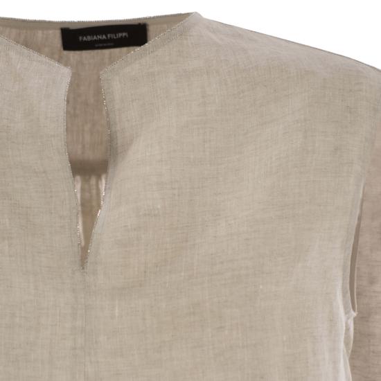 25SS 파비아나 필리피 민소매 티셔츠 TPD275F595 BEIGE - FABIANA FILIPPI