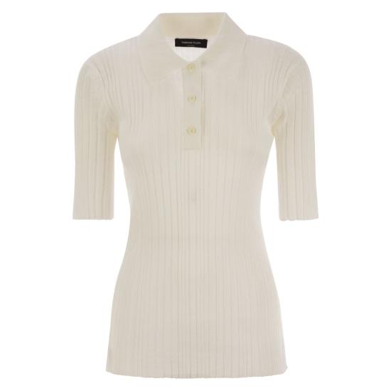 25SS 파비아나 필리피 폴로 티셔츠 MAD275F507 WHITE