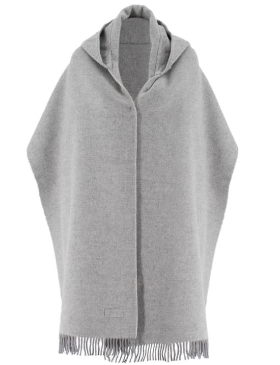 25FW 브루넬로 쿠치넬리 케이프 MSCDAGW83 C0108 GRIGIO CHIARO