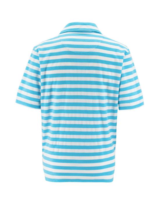  도피아 폴로 티셔츠 AADEO S4406 123 WHITE AND LIGHT BLUE - DOPPIAA