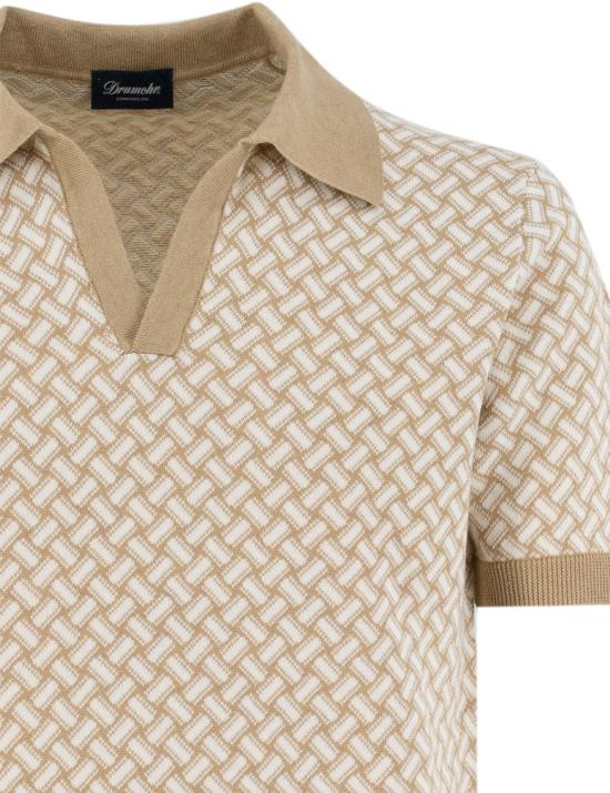 25SS 드루모어 폴로 티셔츠 D9LZ146N B39 SABBIA LATTE - DRUMOHR