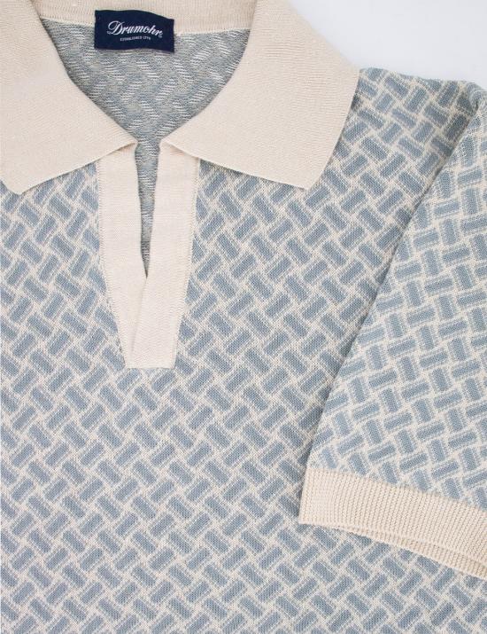 25SS 드루모어 폴로 티셔츠 D9LZ146N B42 LUNA LICHENE - DRUMOHR