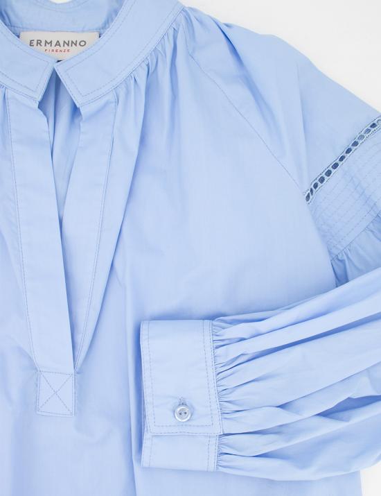  에르마노 피렌제 긴팔 티셔츠 D44EK042ES0 MF752 LIGHT BLUE - ERMANNO FIRENZE