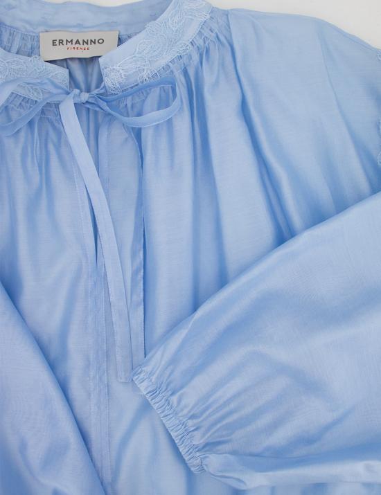 25SS 에르마노 피렌제 긴팔 티셔츠 D46EK021ES3 MFA04 AZZURRO - ERMANNO FIRENZE