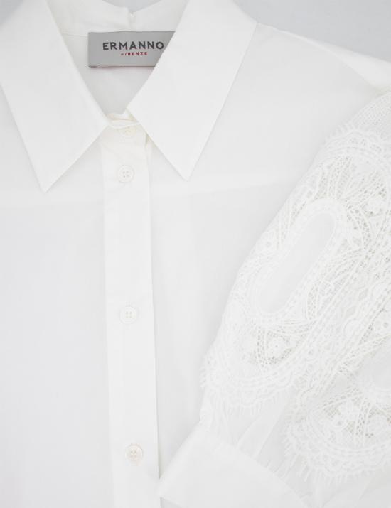 25SS 에르마노 피렌제 숏팬츠 D46EQ036E36 MF010 BIANCO OTTICO - ERMANNO FIRENZE