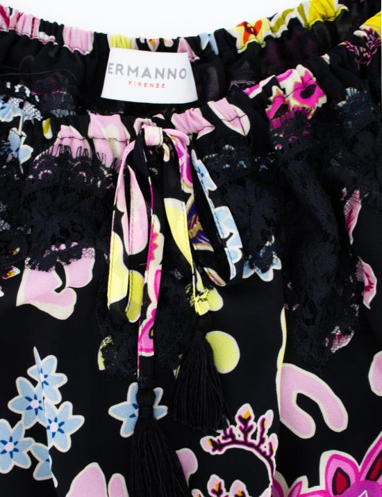 25SS 에르마노 피렌제 숏팬츠 D46EQ073ED3 MFA35 NERO ROSA GIALLINO - ERMANNO FIRENZE