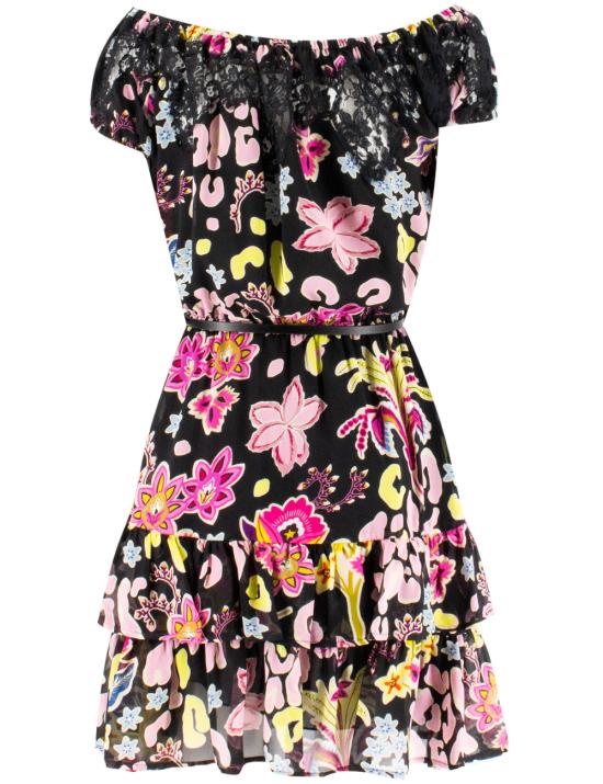 25SS 에르마노 피렌제 숏팬츠 D46EQ073ED3 MFA35 NERO ROSA GIALLINO - ERMANNO FIRENZE