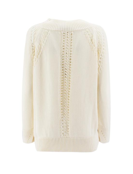  에르마노 설비노 긴팔 티셔츠 D424M500RQK 10602 SNOW WHITE OFF WHITE - ERMANNO SCERVINO