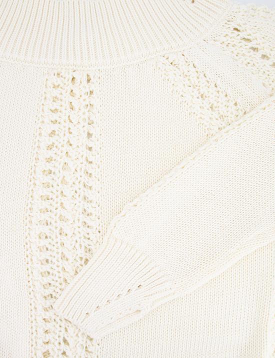  에르마노 설비노 긴팔 티셔츠 D424M500RQK 10602 SNOW WHITE OFF WHITE - ERMANNO SCERVINO