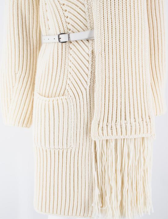 24FW 에르마노 설비노 코트 D435D303CFNWW 14800 BLANC DE BLANC OFF WHITE - ERMANNO SCERVINO